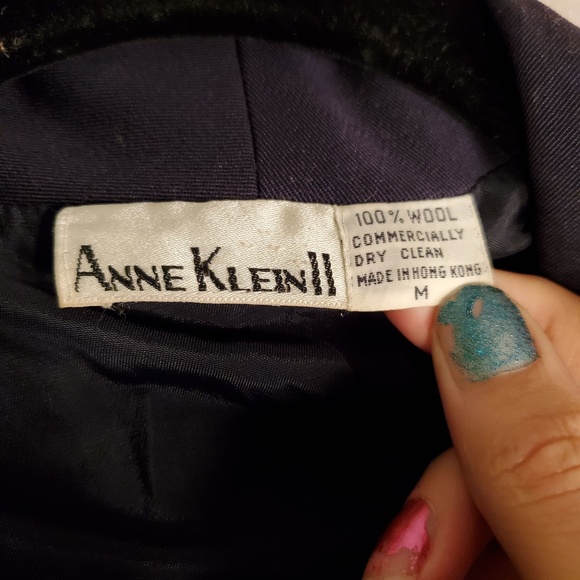 2/$30 Anne Klein II 2 wool suit jacket black - Picture 4 of 7
